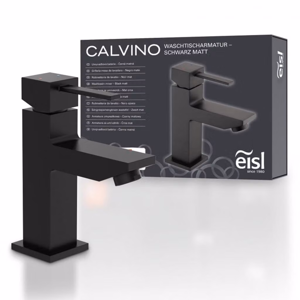 Miscelatore per lavabo EISL CALVINO Nero opaco
