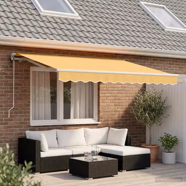 Tenda retrattile Sabbia 600 × 300 cm Tessuto e Alluminio 3426478