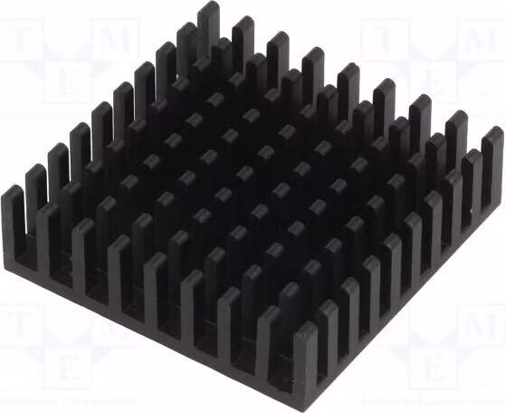 1 radiatore: stampato, lunghezza: 35 mm, colore nero, altezza: 10 mm, larghezza: 35 mm, alluminio, modello ICK BGA 35 x 35 x