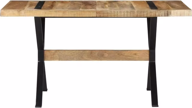 Tavolo da Pranzo 140x70x76 cm in Legno di Mango Grezzo 321606