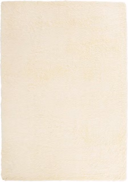 Tappeto Shaggy a Pelo Lungo NAVARRA Crema Beige L: 240 cm, P: 340 cm, H: 3,5 cm in Poliestere