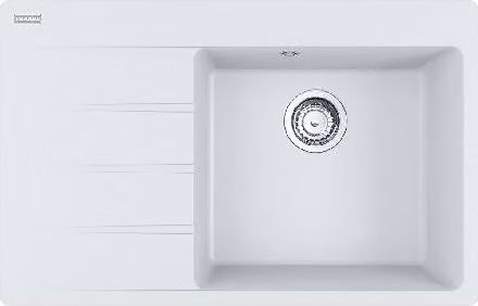 Franke Centro - Lavello in Fragranite CNG 611-78 TL/7, 780x500 mm, luce bianca 114.0637.505