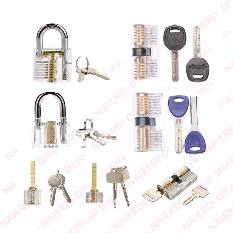 Set di strumenti per la sostituzione di serrature, serrature di allenamento, set di strumenti completo, set LT95