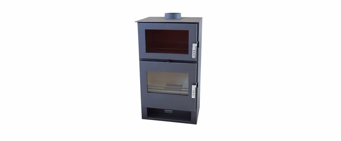 Stufa con forno Verso F | 9 kW | Forno a legna | Compatta ed efficiente