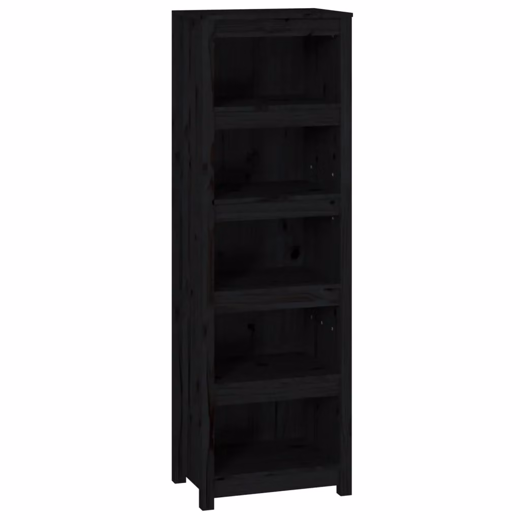 Libreria Design Mania in Legno di Pino Nero Opaco, L 50 cm x P 35 cm x H 154 cm – 2