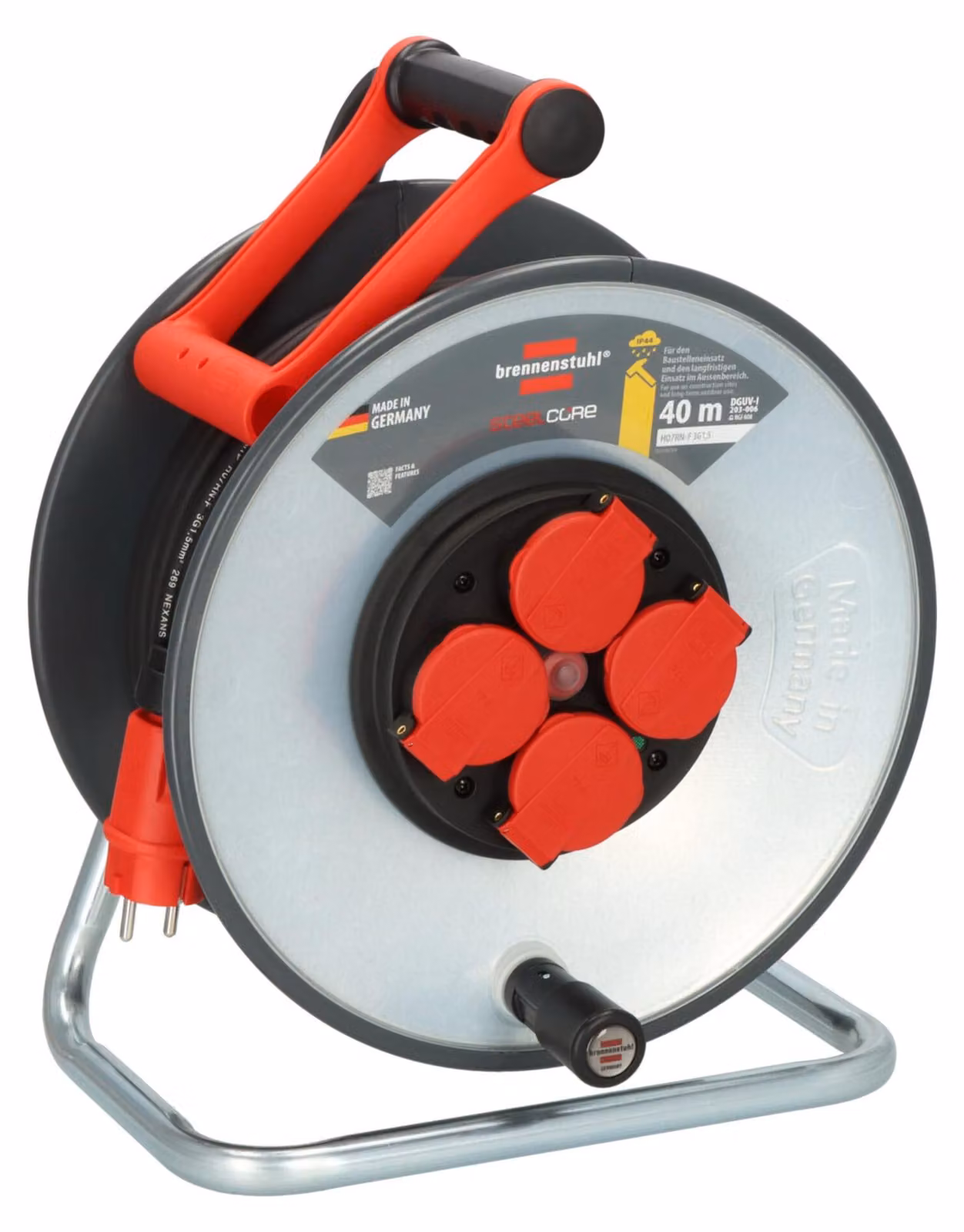 Avvolgicavo Brennenstuhl Professional SteelCore SC 4100 IP44 40m H07RN-F3G1.5