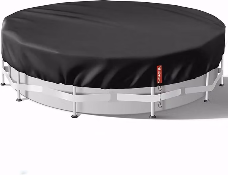 Copertura per piscina 420D Oxford tessuto protezione Uv Nero 660CM