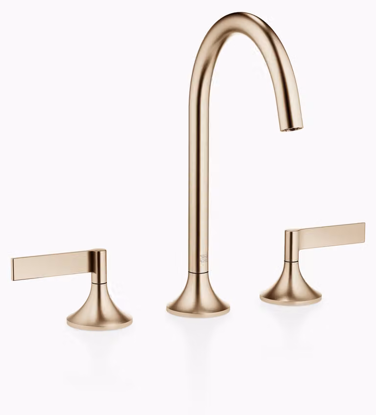 Dornbracht VAIA Mélangeur de lavabo à trois trous avec vidage, poignée à levier, saillie 168mm, 20713819-46, 20713819-46