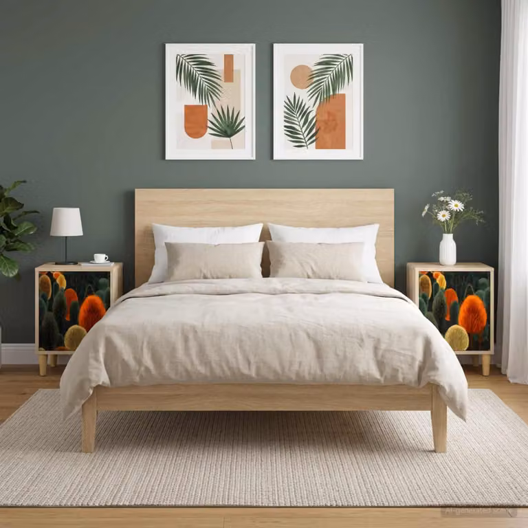 Set di 2 Armadi da Notte vidaXL ZAANDAM in Rovere Sonoma, L 36 cm x P 33 cm x H 50 cm