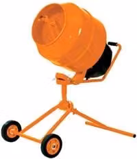 Betoniera Frontale Idroweb Excel arancione con capacità 135 l e potenza 550 W