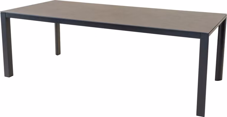 Tavolo - 220x100 cm - Alluminio - Pietra sinterizzata + fibra di vetro