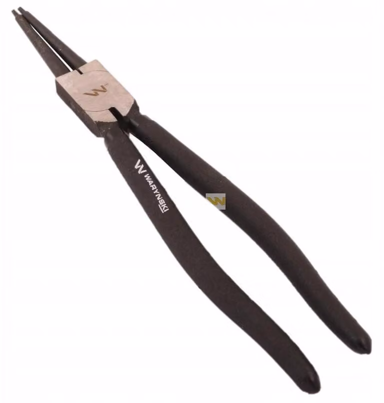 Pinza Seeger Waryński, modello 300 mm, per scanalature interne, a bocca dritta