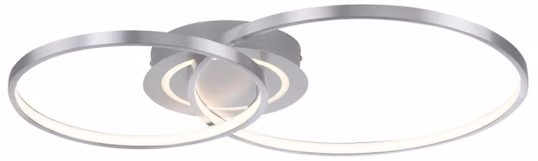 Plafoniera a LED, 3 gradini, alluminio argento, mobile, L 69 cm
