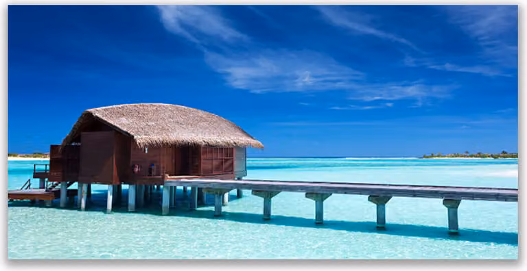 Pannello di vetro per cucina, dimensioni 120x60 cm, protezione dagli schizzi, stile spiaggia delle isole del Sud Pacifico, ideale per interni e architettura domestica
