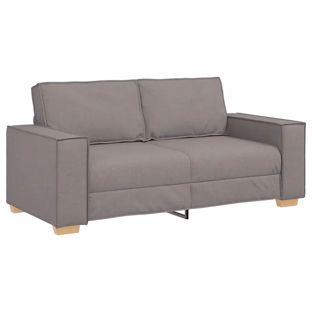 Divano a 2 posti vidaXL in tessuto beige o grigio per soggiorno, camera da letto o ufficio, L: 180 cm, P: 78 cm, H: 84 cm – 2