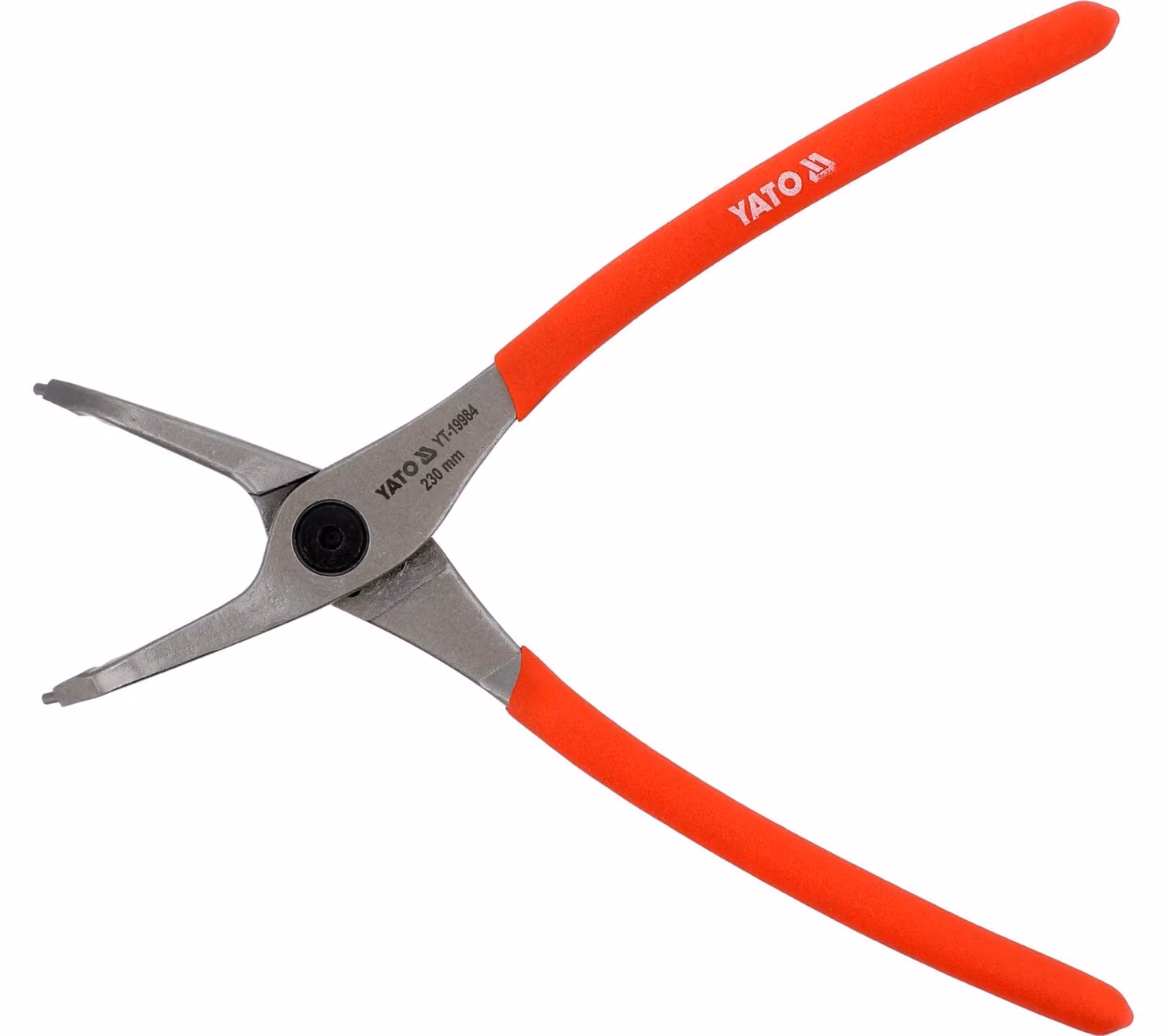 Pinza per anelli elastici, piega interna, 230 mm