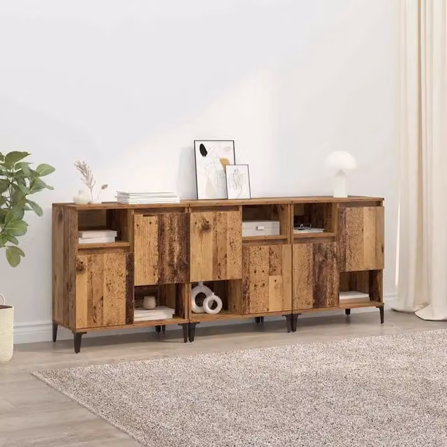 Sideboards 3 pz Legno vecchio 60 x 35 x 70 cm 3415562