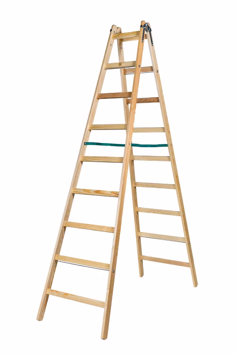 Scala In Legno Braket Premium 2X9 Gradini 270 Cm - Br-01-2901