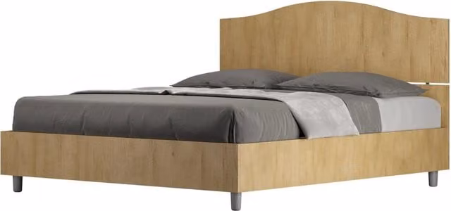 Letto Matrimoniale 160x190 cm Senza Rete Dores Quercia