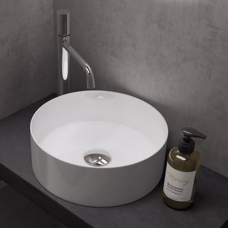 doporro Lavabo da Appoggio 31x31x11cm, Lavandino Bagno Brš¹ssel203 in Vetroceramica con Nano Rivestimenti inclusi, Bianco