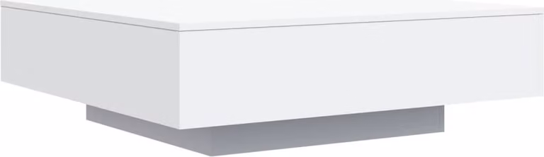 Tavolino da Salotto Bianco 100x100x31 cm in Legno Multistrato