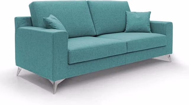Divano Michael Divani.Store in tessuto impermeabile antimacchia verde acqua L: 146 cm