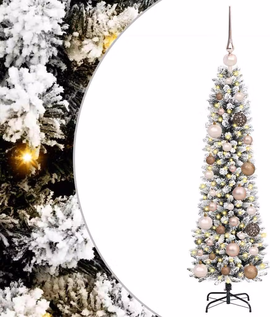 Albero di Natale artificiale con 150 LED Bianco 120 cm