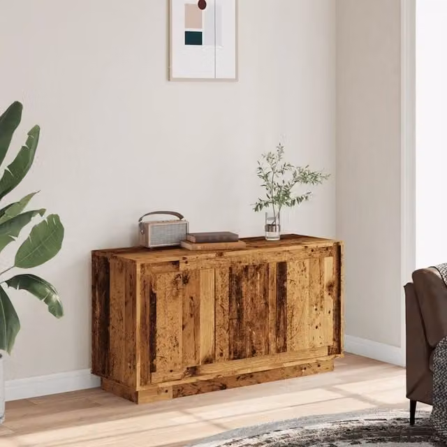 Credenza-Buffet-Armadio da cucina Legno Antico 102x35x55 cm in Legno Multistrato