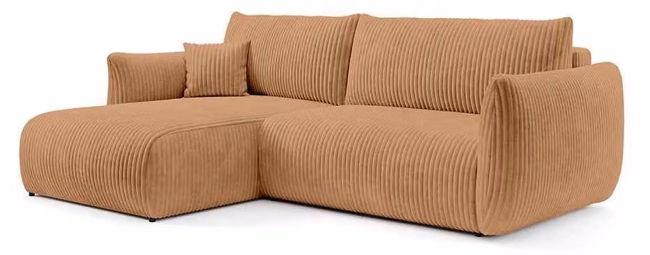 Divano a tre posti con funzione letto, modello Alloro, lato sinistro, marca Strohkorn