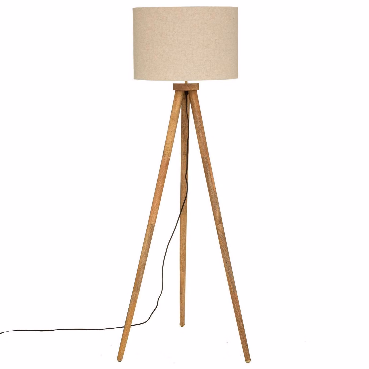Lampada da terra su stelo Olga beige/naturale