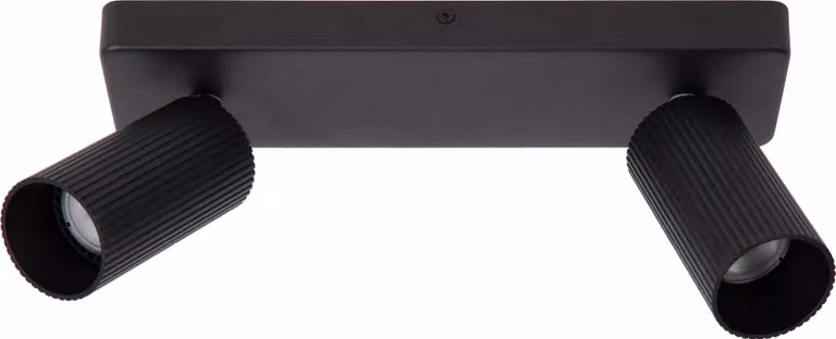 Plafoniera due faretti nero CLUBS 2xGU10 40W Lucide
