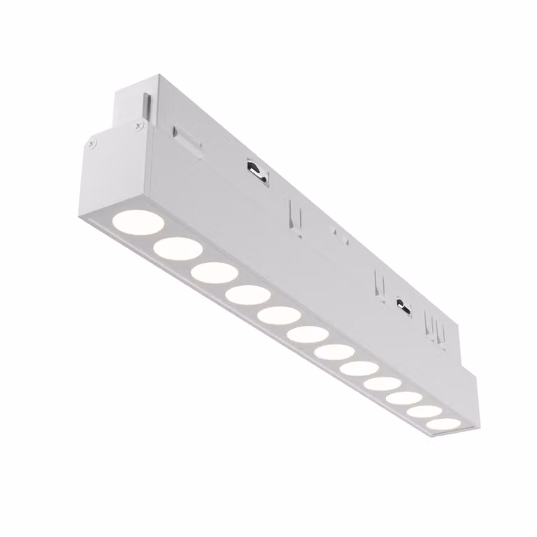 Maytoni apparecchio lineare per sistema di binari magnetici Exility Points LED incl. alluminio bianco Dimmerabile 12W per cucina, camera da letto, soggiorno, sala da pranzo, atrio