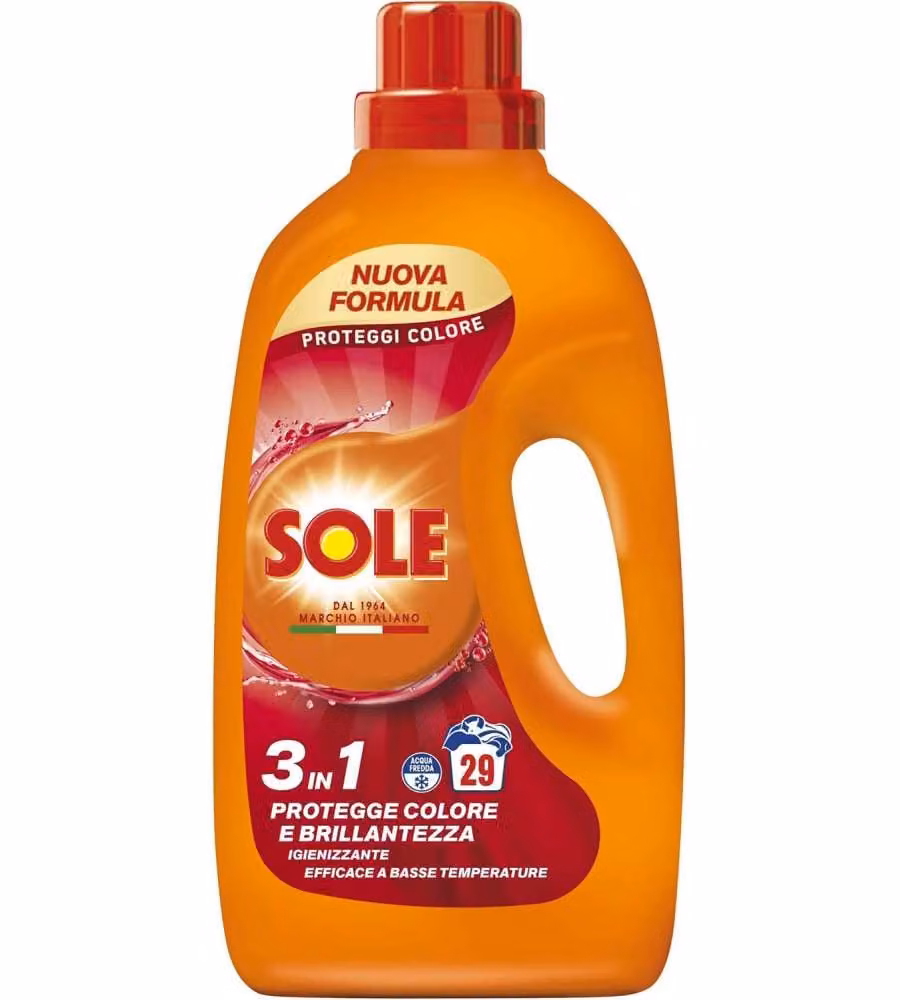 Sole Detersivo Lavatrice Proteggi Colore Olio Argan 1,3L - 29 Lavaggi
