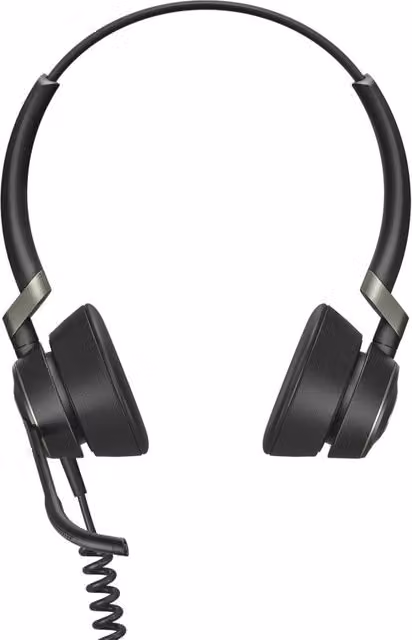 Auricolare cablato Jabra Engage 50 on-ear con connessione USB Tipo-C, nero e multicolore
