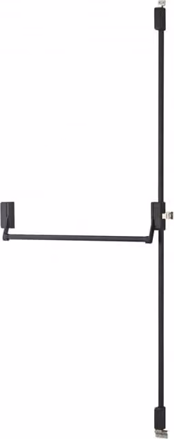 Serratura antipanico reversibile THIRARD con chiusura alta e bassa a 2/3 punti, colore nero, per porta con larghezza massima di 1150 mm