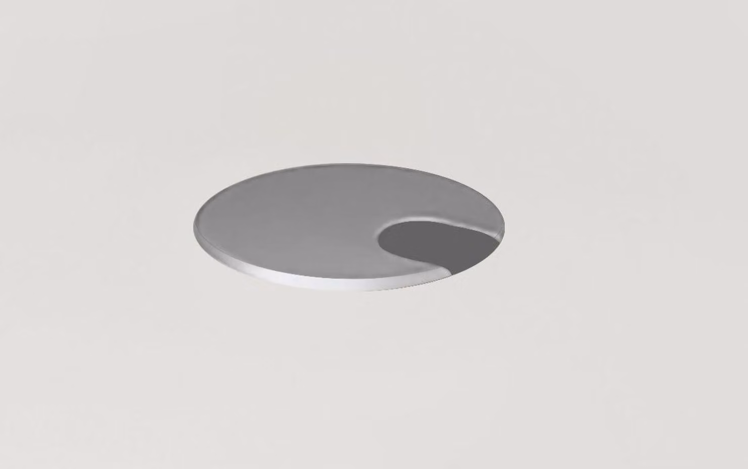 Presa passacavo 60x60 mm montata a sinistra, argento