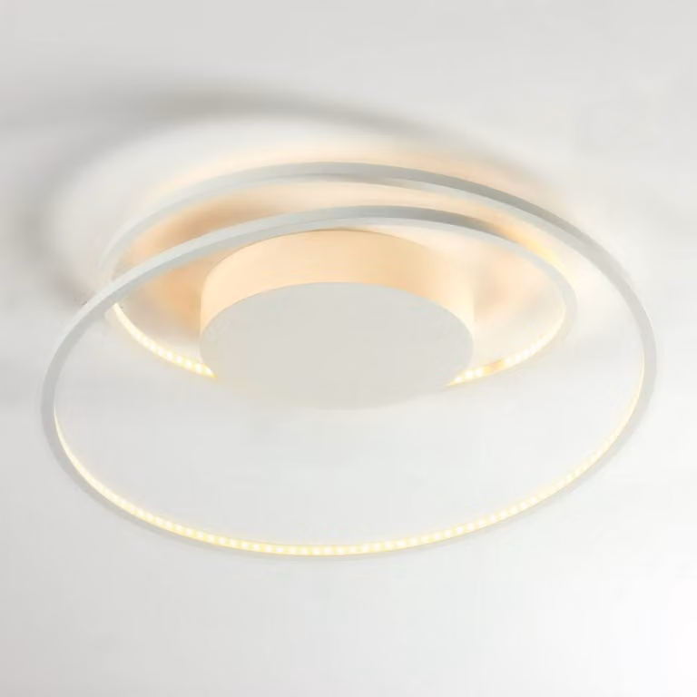 BOPP Plafoniera a LED At, dimmerabile, Bianco / Opale, Soggiorno / Sala da pranzo, Metallo, Design, Plafoniera LED