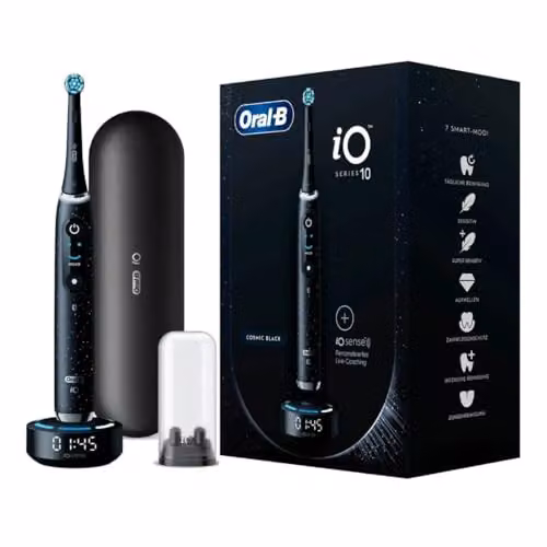 Oral-B iO Series 10 - Spazzolino Elettrico per spazzolino Elettrico, 7 modalità di Pulizia per la Cura dei Denti, iOSense, Display a Colori, Custodia di Ricarica da Viaggio, Progettato da Marrone,