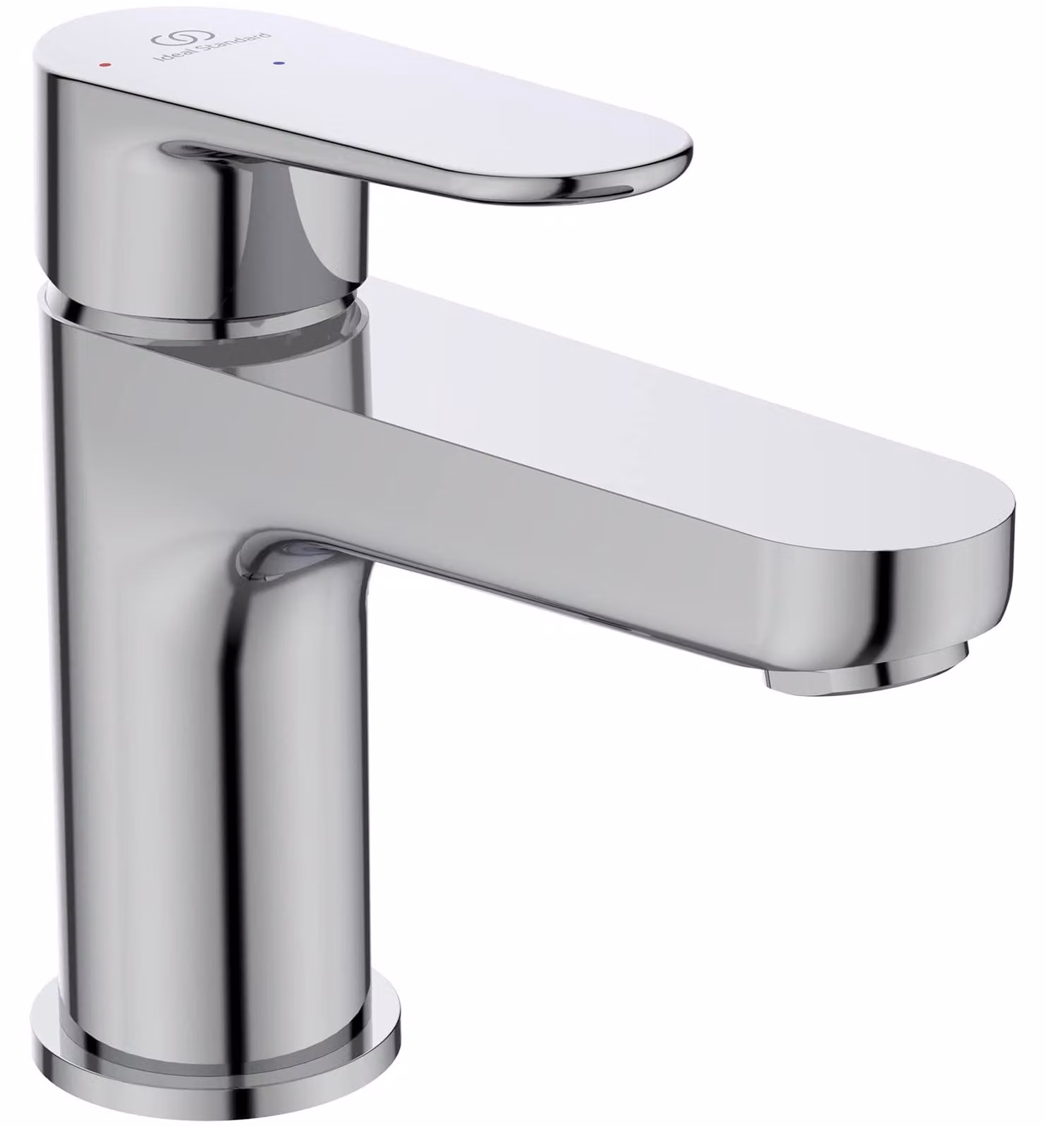 Miscelatore per lavabo, monocomando, cromato, con portata di 5 litri al minuto e completo di gruppo di scarico
