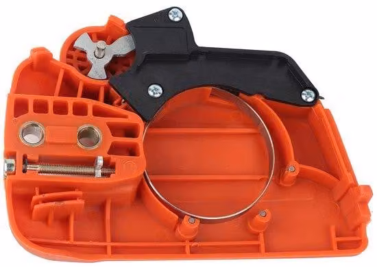 Catena di sicurezza per motoseghe - Arancione - Metallo - 3 lucchetti - Universale