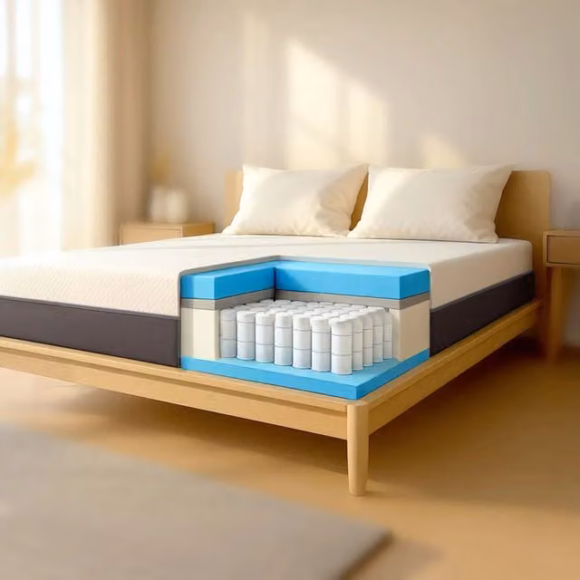 Materasso 180x200 Memory Foam e Waterfoam Alto 22 cm | Materasso Ortopedico e Anallergico | Sfoderabile e Traspirante