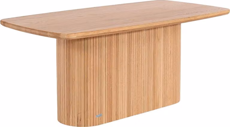 HOME DELUXE Tavolo da pranzo RABOS – Naturale, rovere oliato (160 x 75 x 90 cm) | Tavolo in legno massello dal design moderno per sala da pranzo e cucina