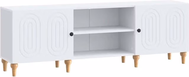 Mobile TV-Credenza per TV Bianco 150 x 31 x 50 cm Legno ingegnerizzato 257814