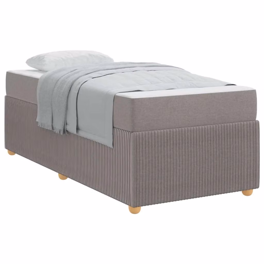 Struttura del letto imbottita Talpa vidaXL in tessuto beige o grigio L/P/H: 200 x 90 x 66 cm – 2