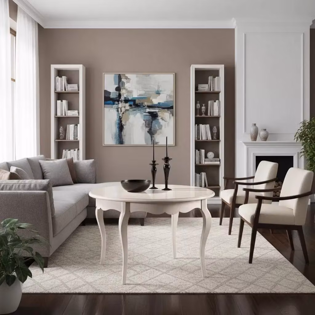 Tavolo rotondo estensibile bianco laccato opaco stile classico Mobili 2G H: 78 cm, L: 140 cm – 3