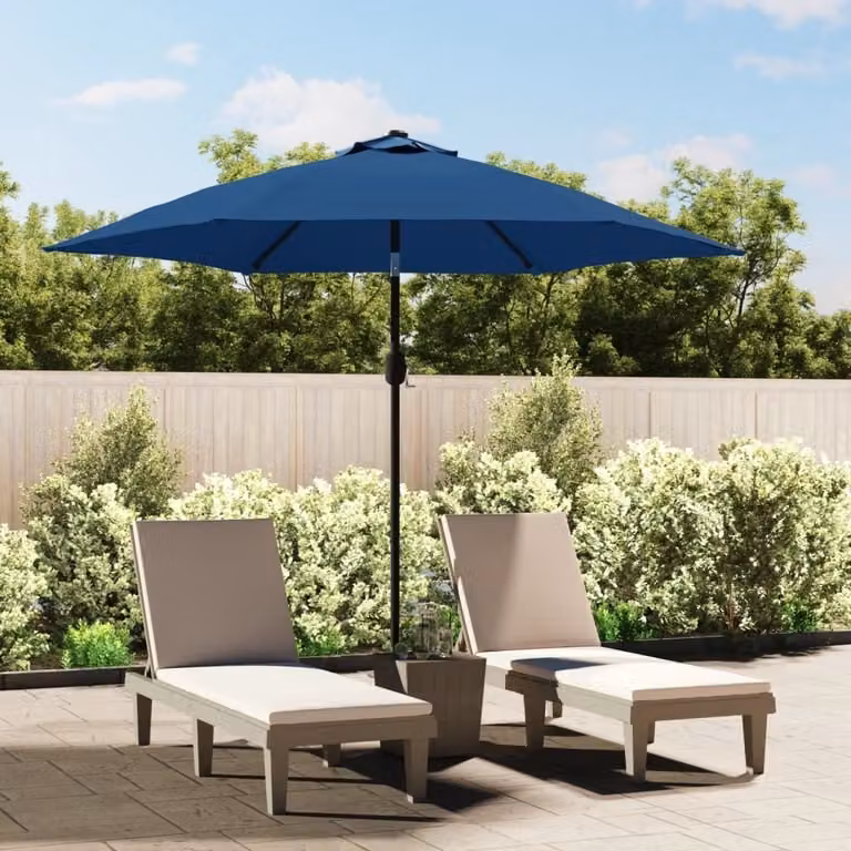 Maison Exclusive - Ombrellone con palo in metallo da 300 cm, azzurro