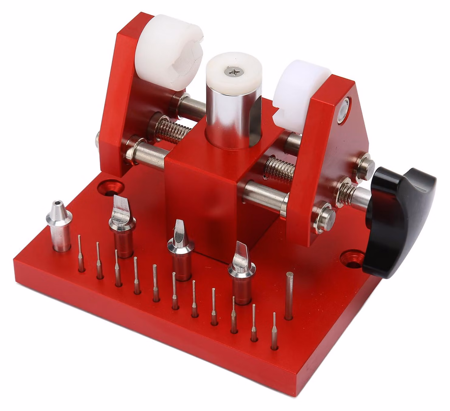 Apribatteria professionale per casse di orologi, set di strumenti per la riparazione di orologi, estrattore per bracciali e maglie, regolatore, strumenti per la regolazione della banco di lavoro, strumenti per l'assemblaggio e la manutenzione