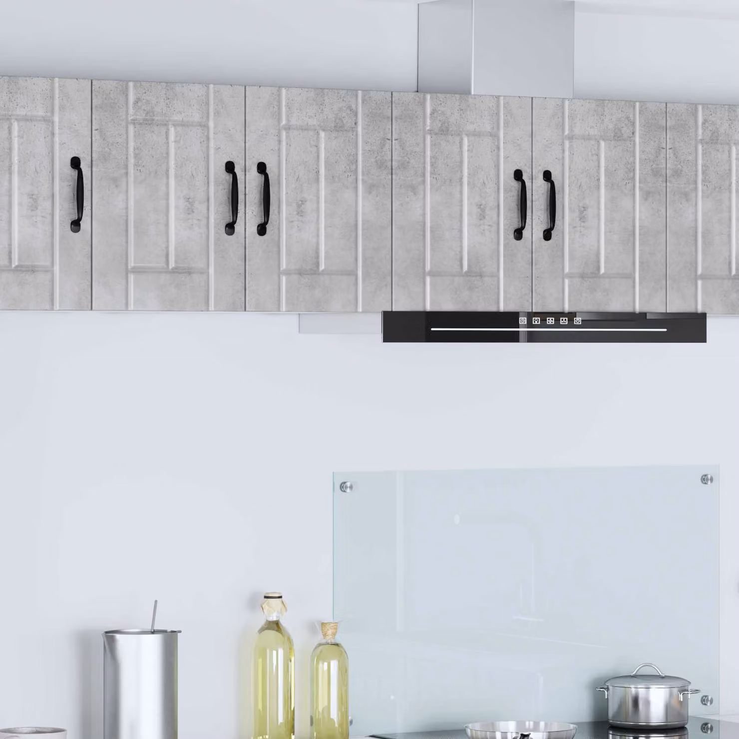 vidaXL Armadietto a muro LUCCA moderno in MDF Grigio, L: 30 cm, P: 31 cm, H: 40 cm