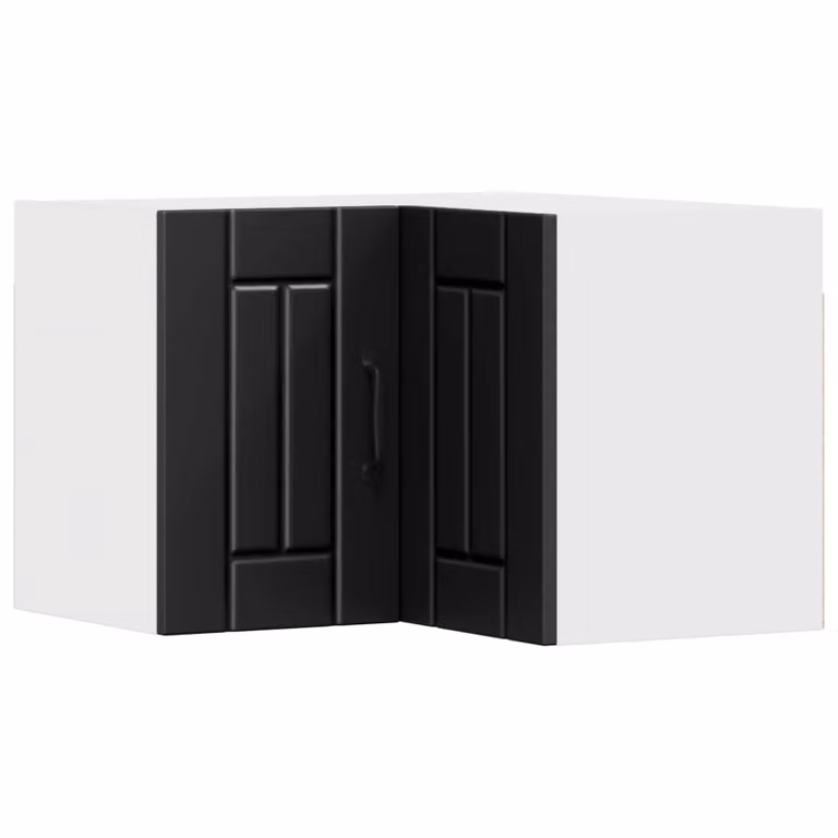 Mobile angolare da parete LUCCA vidaXL Nero L/P/H: 57 x 57 x 40 cm
