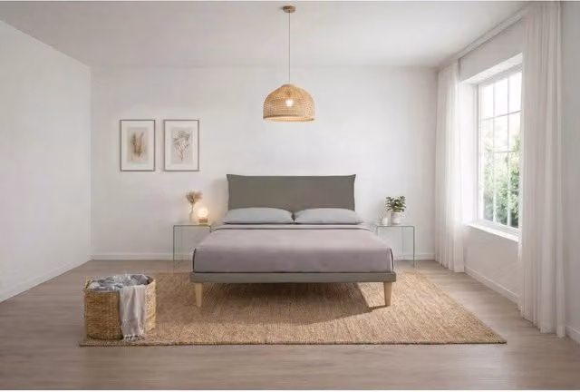 Letto imbottito Letto Matrimoniale alla Francese 140x190 cm Soft - Similpelle,Cappuccino,Con rete